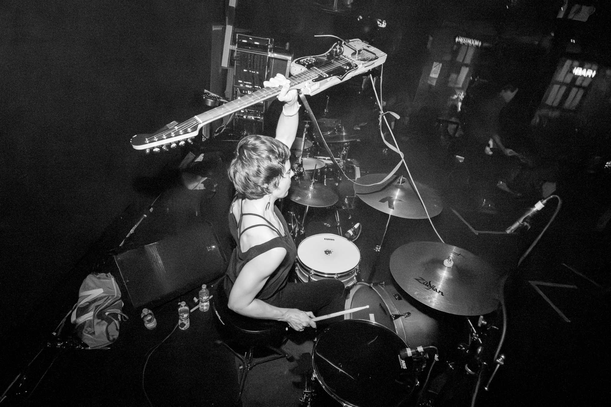 sandra fedowitz live drums for a place to bury strangers